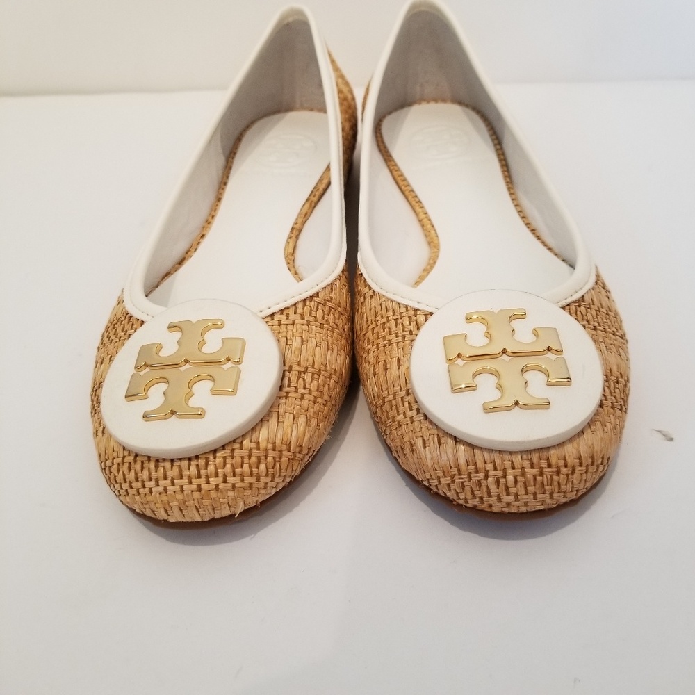 Tory Burch Rafia ballet flats